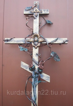 Крест кованый для могилы К27
