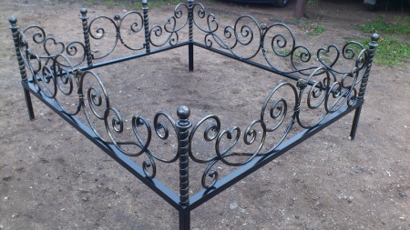 Декоративная ограда на могилу К3